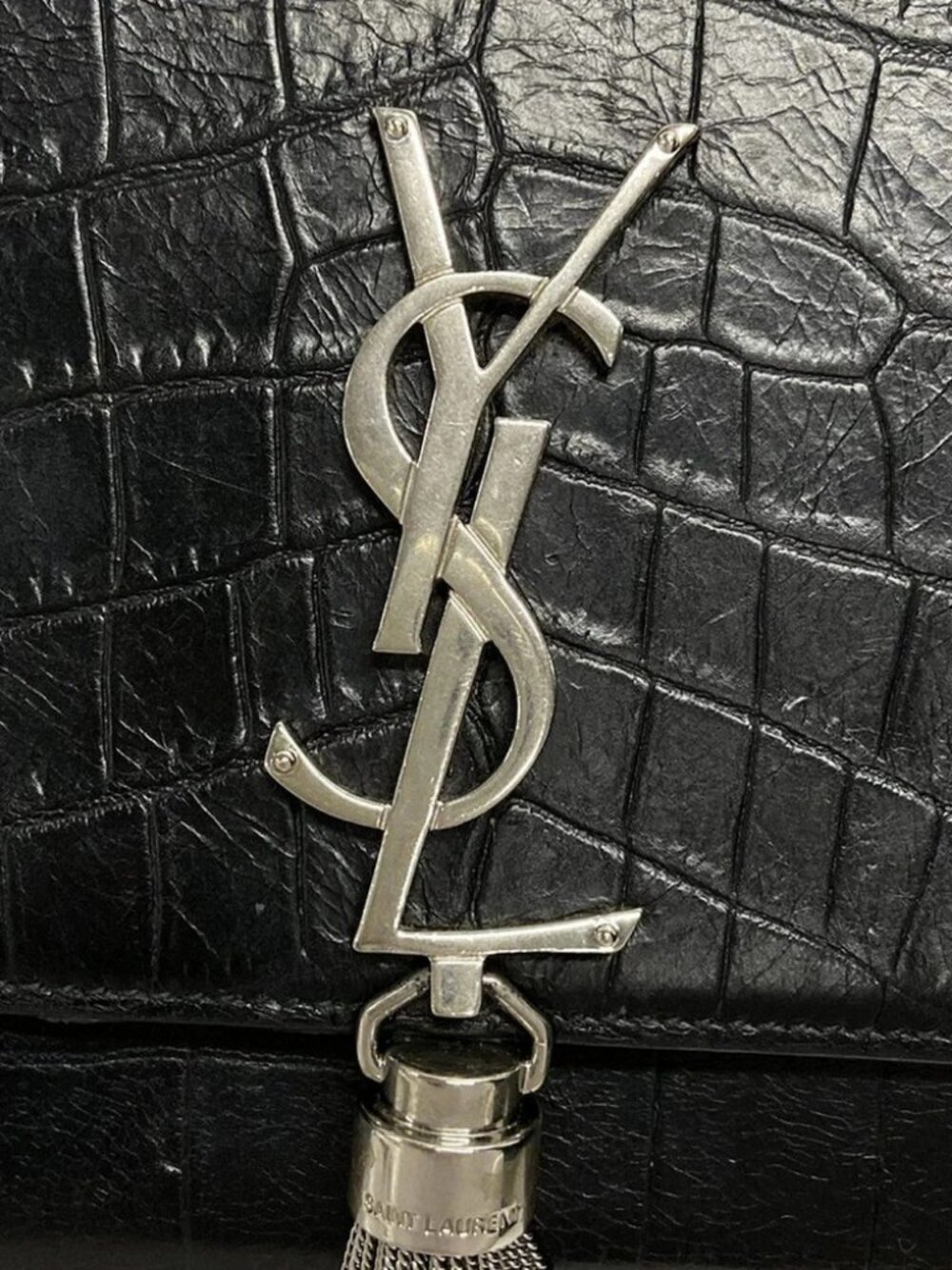 SAINT LAURENT PARIS Kate Medium 354119 Black Leather Shoulder Bag - Picture 7 of 15